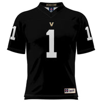 #1 Vanderbilt Commodores Football Jersey - Black