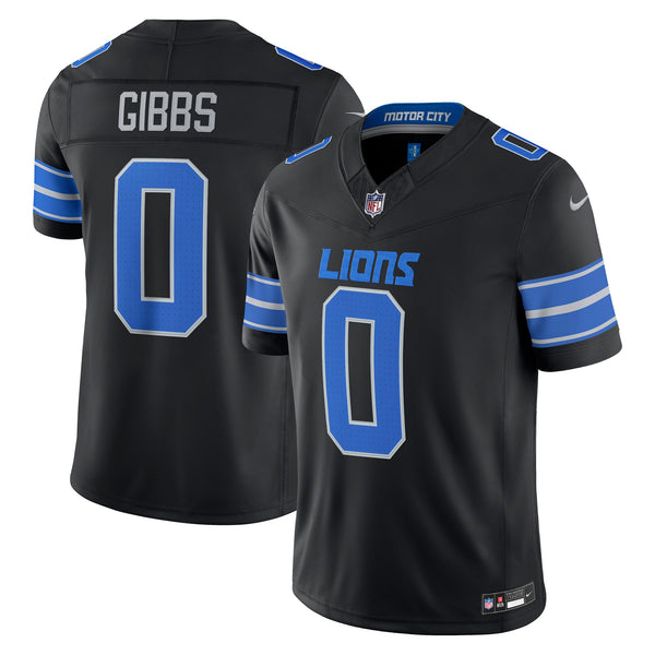 Detroit Lions Jahmyr Gibbs Black Alternate Stitched Limited Jersey