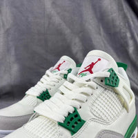 Sneakers, White Green Colorway, Lace Up Design, Casual Gift for Sneaker Fans