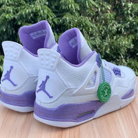 Sneakers, White Purple Colorway, Lace Up Design, Casual Gift for Sneaker Fans
