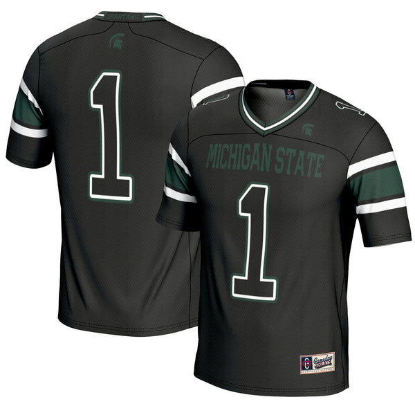 #1 Michigan State Spartans Endzone Football Jersey - Black