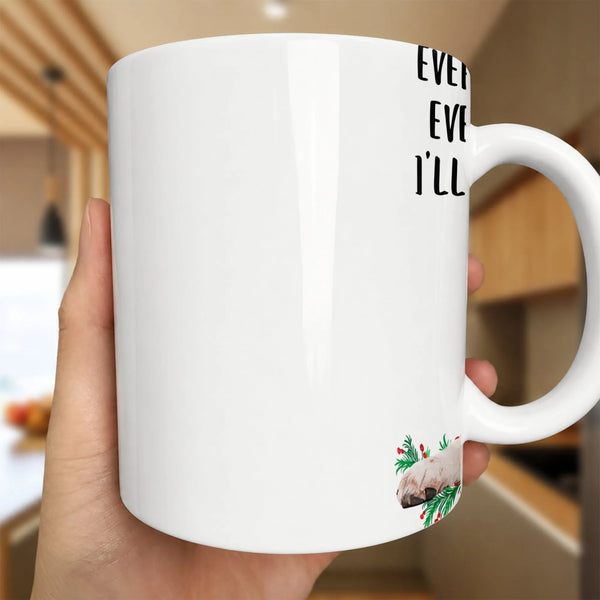 Every Day Ill Wake Choose Capybara Holiday Quote Mug, Capybara Christmas Mug, Adorable Animal Lover Xmas Coffee Cup, Winter S