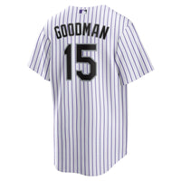 Colorado Rockies Hunter Goodman White Home Replica Jersey