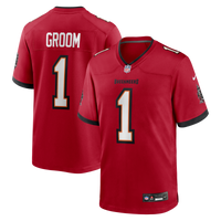 Tampa Bay Buccaneers Number 1 Groom Red Game Jersey
