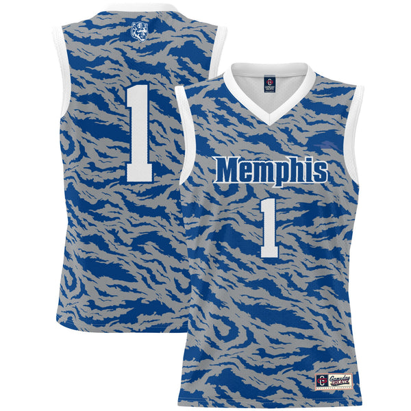 #1 Memphis Tigers Lightweight Basketball Jersey - Royal