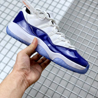 Low Top Sneakers, Blue White Colorway, Lace Up Design, Casual Gift for Sneaker Fans