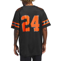 #24 Black Miami Hurricanes Premier Strategy Jersey