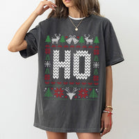Ugly Christmas Graphic T-Shirt, Humorous Ho Ho Ho Christmas T-Shirt, Matching Holiday T-Shirt, Humorous Xmas Party Shirt, Festive Xmas Present