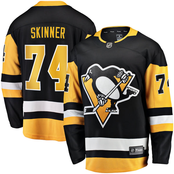 Pittsburgh Penguins Stuart Skinner Black Home Breakaway Jersey