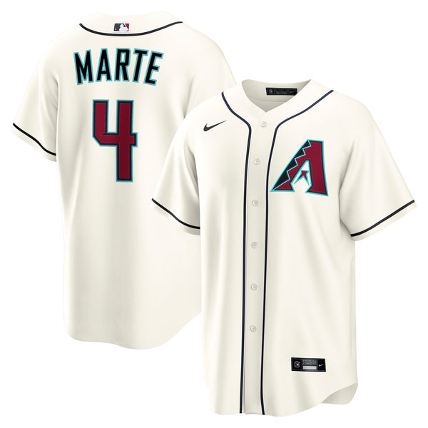 Arizona Diamondbacks Ketel Marte Cream Home Replica Jersey