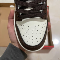 Low Top Sneakers, White Brown Sail Colorway, Lace Up Design, Casual Gift for Sneaker Fans
