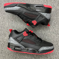 Low Top Sneakers, Black Red Colorway, Lace Up Design, Casual Gift for Sneaker Fans
