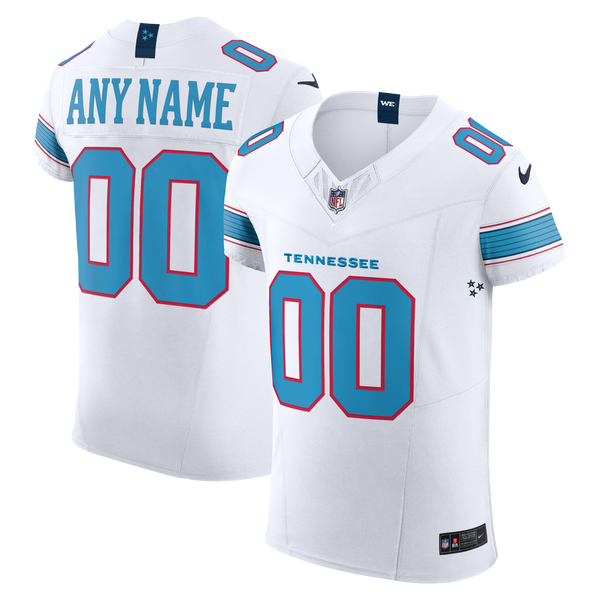 Tennessee Titans White Elite Custom Jersey
