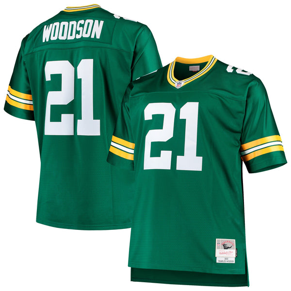 Green Bay Packers Charles Woodson Green Big & Tall 2010 Retired Player Replica Jersey