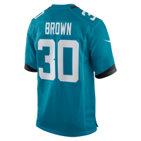 Jacksonville Jaguars Montaric Brown Teal Game Player Jersey