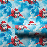 Underwater Diving Holiday Gift Wrap, Scuba Santa Christmas Wrapping Paper, Ocean Christmas Wrapping Paper, Tropical Secret Santa Gift Wrap