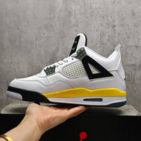 Mid Top Sneakers, White Black Yellow Colorway, Lace Up Design, Casual Gift for Sneaker Fans