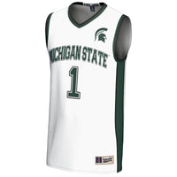 #1 Michigan State Spartans Lightweight Basketball Jersey - White