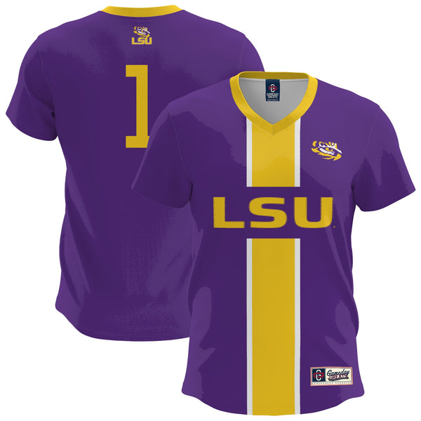 LSU Tigers Lightweight Soccer Fashion Jersey - Purple