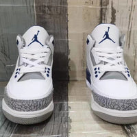 Sneakers, Blue White Colorway, Lace Up Design, Casual Gift for Sneaker Fans