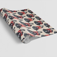 Dog Holiday Gift Wrap, Black Labrador Christmas Wrapping Paper, Labrador Retriever Xmas Paper, Dog Lover Christmas Present Wrapping Roll