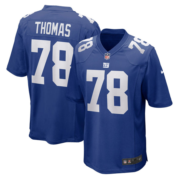 New York Giants Andrew Thomas Royal Player Game Jersey