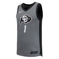 #1 Gray Colorado Buffaloes Replica Basketball Jersey
