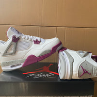 Sneakers, White Burgundy Colorway, Lace Up Design, Casual Gift for Sneaker Fans