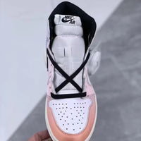 Low Top Sneakers, White Pink Colorway, Lace Up Design, Casual Gift for Sneaker Fans