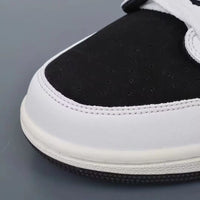 Low Top Sneakers, Black White Colorway, Lace Up Design, Casual Gift for Sneaker Fans