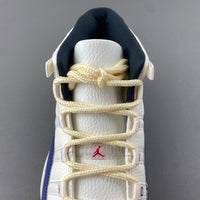 Low Top Sneakers, Beige Blue Colorway, Lace Up Design, Casual Gift for Sneaker Fans