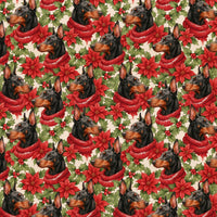 Doberman Christmas Gift Wrap, Doberman Pinscher Wrapping Paper, Winter Dog Holiday Wrapping Paper, Dog Lover Xmas Gift Wrap, Pet Present Paper