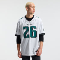 Philadelphia Eagles Saquon Barkley White Game Jersey