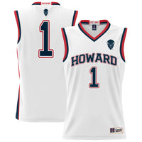 #1 Howard Bison Lightweight Basketball Jersey - White
