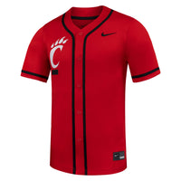 Red Cincinnati Bearcats Replica Baseball Jersey