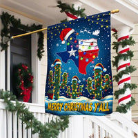 Lone Star State Holiday Yard Flag, Texas Merry Christmas Yall Garden Flag, Southern Christmas Garden Flag, Winter Lawn Decor Present