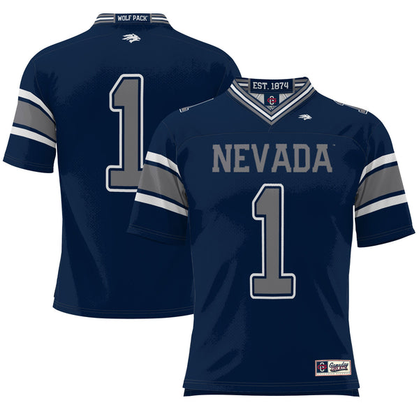 #1 Nevada Wolf Pack Endzone Football Jersey - Navy