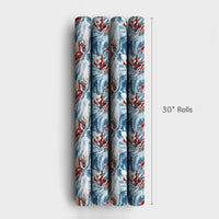 Humorous Nautical Christmas Gift Wrap, Santa in Speedboat Wrapping Paper, Boating Santa Present Paper, Coastal Holiday Gift Wrapping Paper