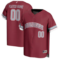 Fordham Rams Lightweight Collegiate Baseball NIL Pick-A-Player Fashion Jersey - Maroon