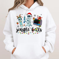 Adorable Medical Equipment Holiday Sweatshirt, Nurse Christmas Hoodie, Festive RN Pullover, Nursing Student Hooded Sweater, Hospital Staff Present