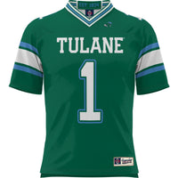 #1 Tulane Green Wave Football Jersey - Green