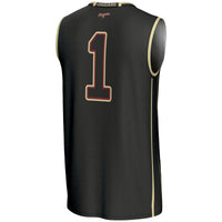 Charleston Cougars #1 Basketball Jersey - Black