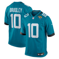 Jacksonville Jaguars Carter Bradley Teal Team Game Jersey