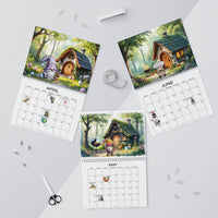 Winter Cottage Gnome Calendar, 2026 Gnome Wall Calendar, Adorable Seasonal Monthly Calendar, Cottagecore Home Decor, Christmas Present for Her