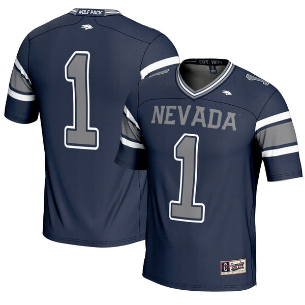 #1 Nevada Wolf Pack Endzone Football Jersey - Navy