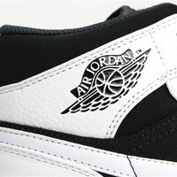 Mid Top Sneakers, White Black Colorway, Lace Up Design, Casual Gift for Sneaker Fans