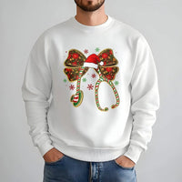 Festive Stethoscope Holiday Crewneck, Christmas Nurse Sweatshirt, RN ICU Nurse Winter Shift Sweater, Nursing Student Xmas Pullover Present