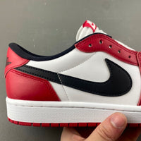 Low Top Sneakers, White Red Black Colorway, Lace Up Design, Casual Gift for Sneaker Fans
