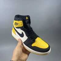 Sneakers, Black Yellow Colorway, Lace Up Design, Casual Gift for Sneaker Fans