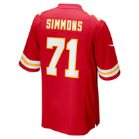 Kansas City Chiefs Josh Simmons Red Game Jersey